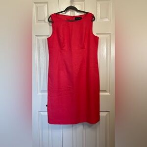 Black Label by Evan-Picone Pink Sleeveless Sheath Dress Sz 16